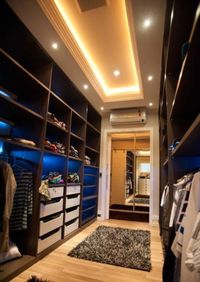 Большая открытая гардеробная комната с комбинированным наполнением Комсомольск-на-Амуре